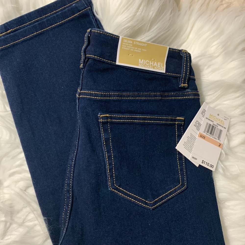 🆕MICHAEL Michael Kors Selma Straight Jeans - Picture 4 of 14